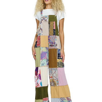 Overall Hippie Floral Patchwork (25191)