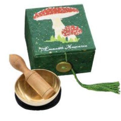 MINI MEDITATION BOWL BOX: 2″ MUSHROOM BOTANICA