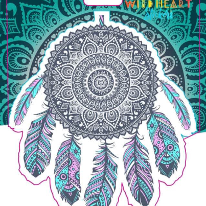 DREAM CATCHER MANDALA WINDOW STICKER 4.5″ – 5″