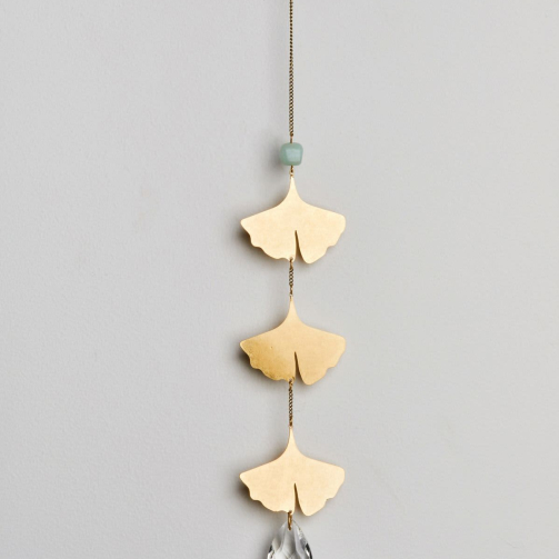 SUNCATCHER – BOTANICAL LEAF/AMAZONITE
