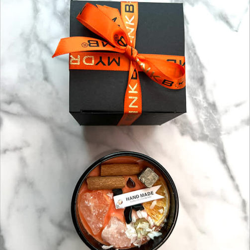 LUXURY SCENTED CHAKARA CANDLE-PARTY ON THE PATIO-MIMOSA LONDON GARDEN