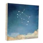 Gemini Zodiac Art Block