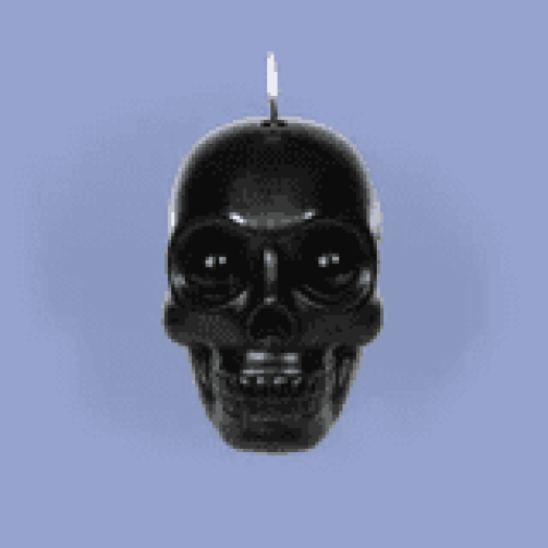 Skull Candle with Crystal Eyeballs
