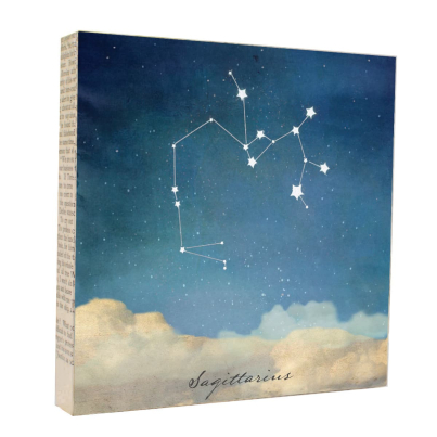 Sagittarius Zodiac Art Block