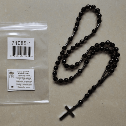 Smoky Quartz Gemstone Rosary – Prayer Beads – 8mm