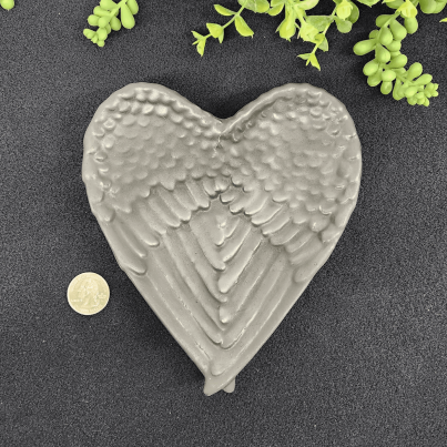 Shungite Angel Wing Plate/Bowl (Approximately 7″x6″x1.25″)