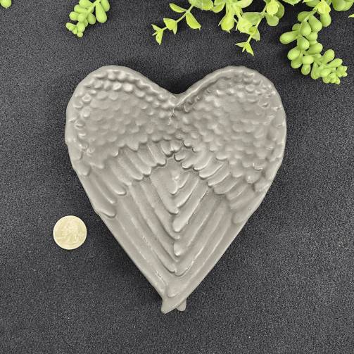 Shungite Angel Wing Plate/Bowl (Approximately 7″x6″x1.25″)