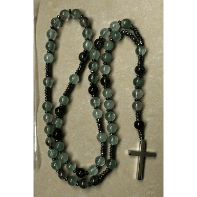 Rainbow Fluorite Rosary -8mm