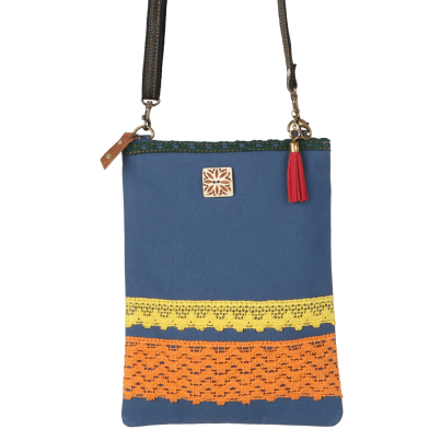 Small Crossbody Lace Bag Blue