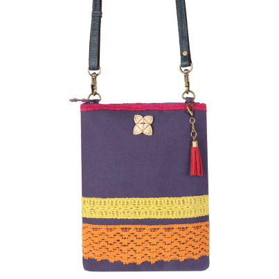 Small Crossbody Lace Bag Purple