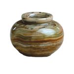 Onyx Vase 4″ Round