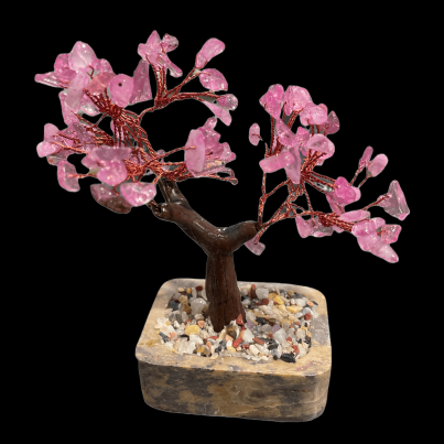 GEMSTONE TREE-ROSE QUARTZ