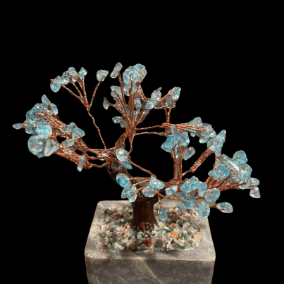 GEMSTONE TREE-BLUE QUARTZ