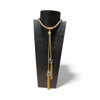 NECKLACE BILBAO / GOLD / PINK