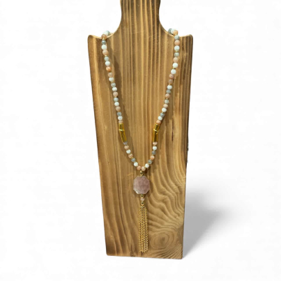 NECKLACE MARIETTA / GOLD / SUNSTONE
