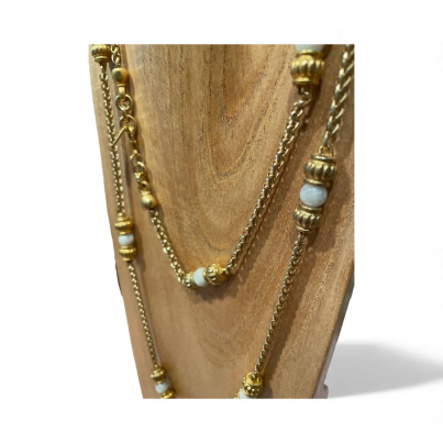 NECKLACE SENDAI / GOLD / MOONSTONE