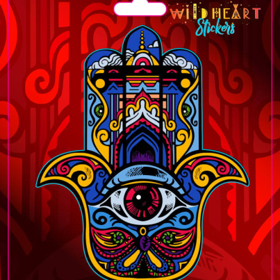 HAMSA WINDOW STICKER 4.5″ – 5″