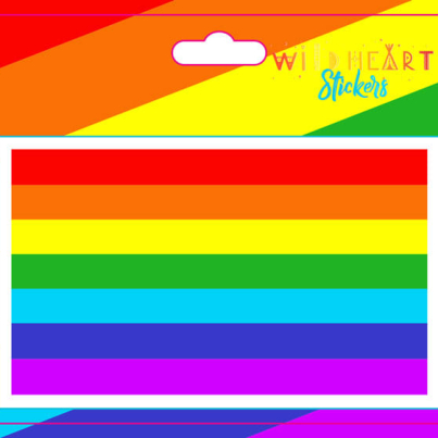RAINBOW WINDOW STICKER 4.5″ – 5″