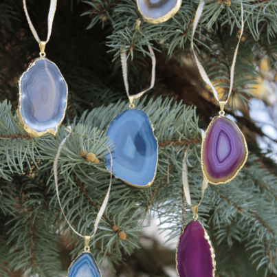 ORNAMENT-AGATE SLAB SILVER