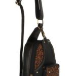 Sling Backpack with Front Zipper Compartment Cheetah